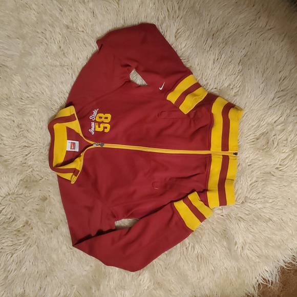 Nike Jackets & Blazers - Nike Iowa State Cyclones full-zip track jacket in red and gold.